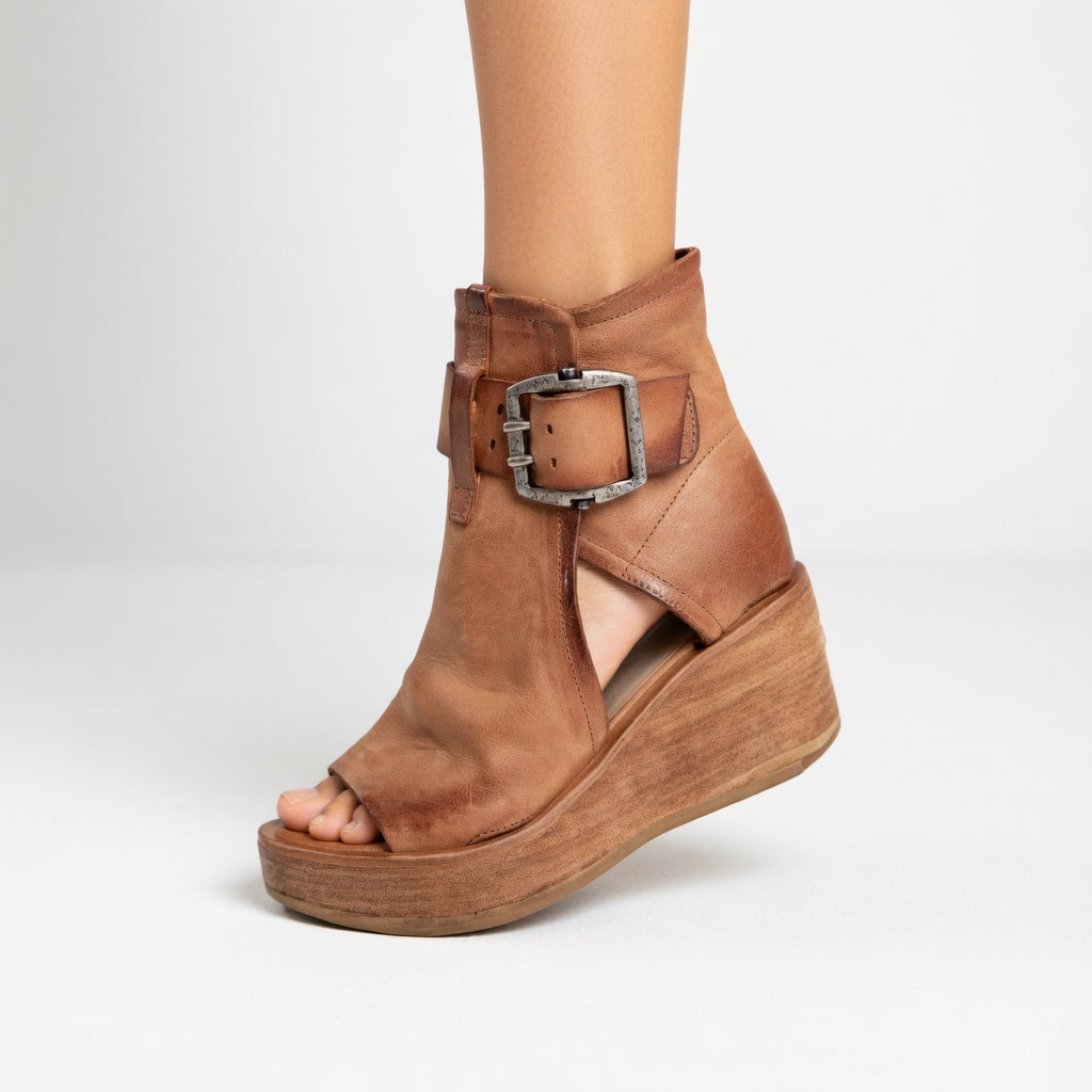 Orélisse™ – Open Wedge Ankle Boots, Modern Style