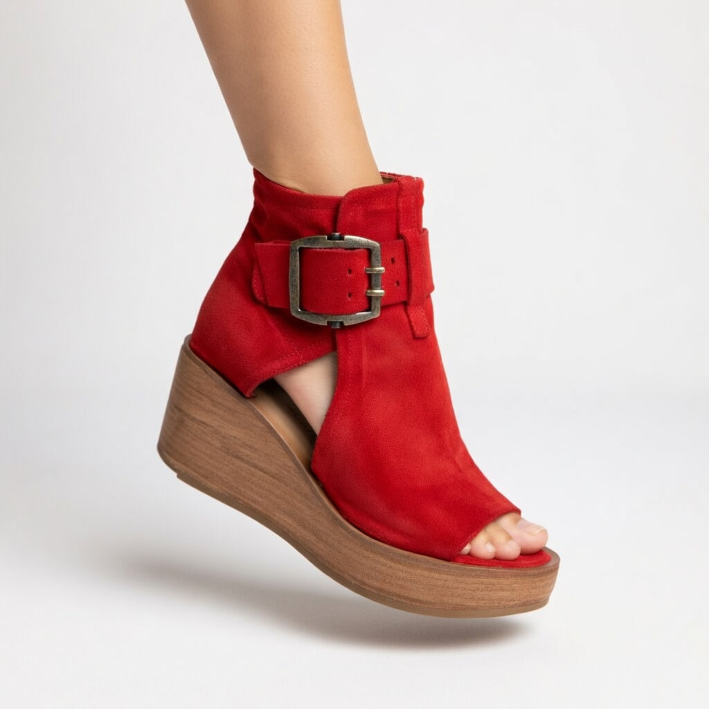 Orélisse™ – Open Wedge Ankle Boots, Modern Style