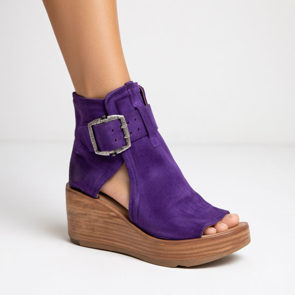 Orélisse™ – Open Wedge Ankle Boots, Modern Style