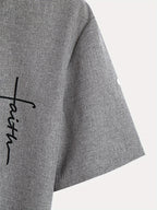Leblanc™ | Elegant short-sleeve shirt with a stand-up collar