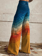 Léa - Elegant retro zigzag trousers